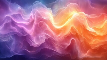 Obraz premium Colorful Digital Abstract Flowing Waves for Modern Backgrounds
