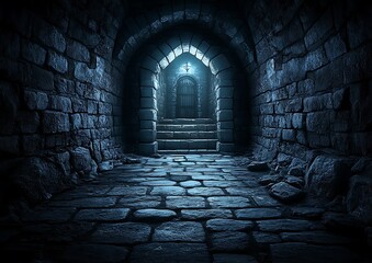 Dark Stone Tunnel Entrance.