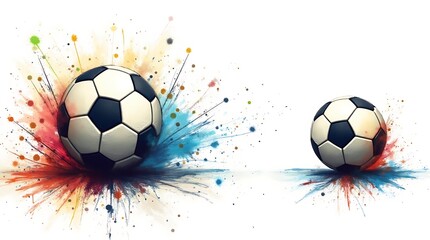 Naklejka premium soccer ball in the shape of a heart