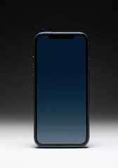 Modern Smartphone Mockup with Gradient Black Screen