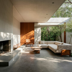 Minimalist Living Room with Natural Light and Open View
