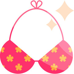 vector illustration of a bra