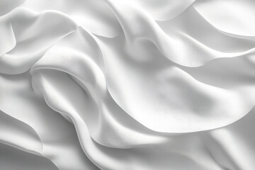 Fototapeta premium White silk fabric texture background.