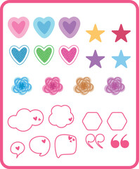 Sticker sheet illustration