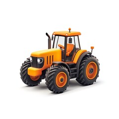 Obraz premium miniature toy tractor 3D render