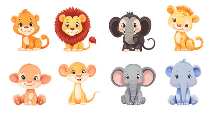 Obraz premium Playful Baby Animals in the Wild