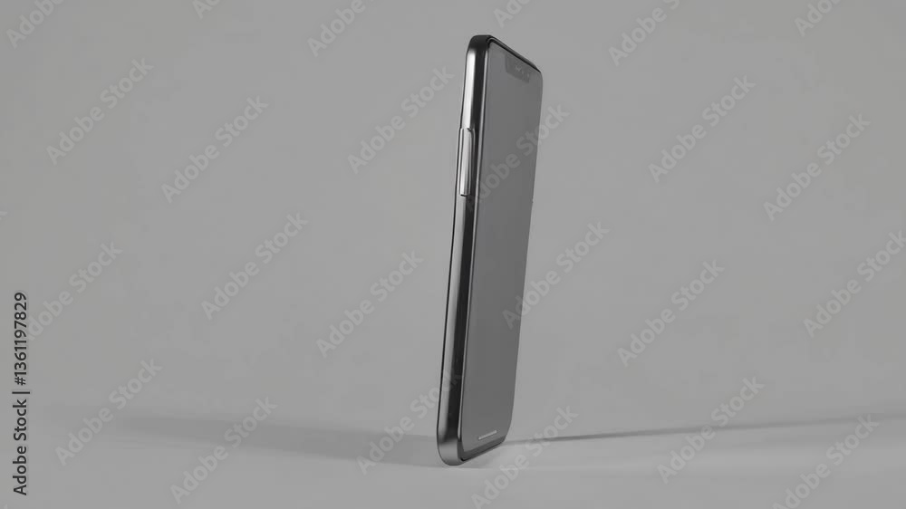 Poster Modern smartphone design showcased in minimalistic setting with sleek features and unique angles