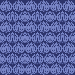 Obraz premium Luxury Damask Pattern – Elegant Ornate Design for High-End Interiors and Fashion Indulge in timeless sophistication with this exquisite damask pattern, meticulously crafted