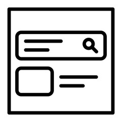 Blog Header Design Vector Line Icon Design