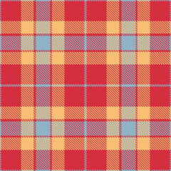 Modern Light Lipstick Red Seamless Tartan Textile Design