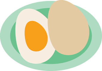 Boiled egg illustration