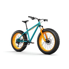 mountain bike with wide tires 3D render