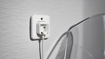 Phone charging on wall socket