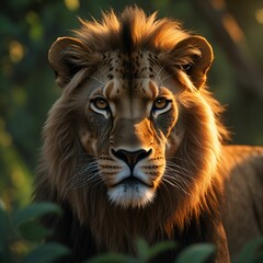 Naklejka premium Close up on wild animal in nature