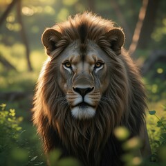 Naklejka premium Close up on wild animal in nature