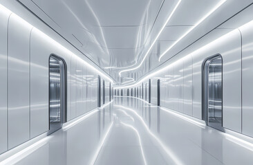 Modern Futuristic Corridor Architecture