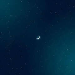 Fototapeta premium 깊은밤하늘과반짝이는별들