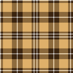 Modern Muted Chocolate Seamless Tartan Textile Design