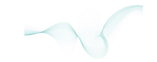 Abstract wave element for design. Stylized line art background. Digital frequency track equalizer. Vector illustration. Wave with lines created using blend tool.