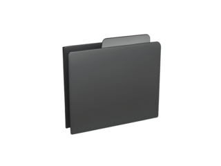 office folder isolated on transparent background 
