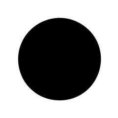 Elegant Black Circle on White Background, Isolated