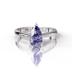 Elegant Design – Pear Cut Solitaire Ring