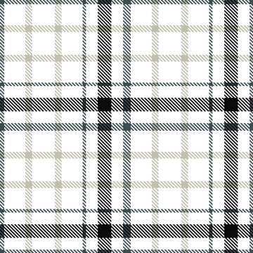 Modern Seamless Tartan in Soft White tones Textile Design Variant 593