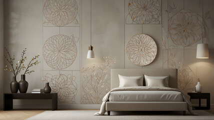Title: Creative minimalist hand draw Abstract art background. Modern aesthetic illustrations. Bohemian style Collection of contemporary artistic Design for wall and home decoration Idea