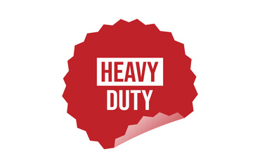 HEAVY DUTY red ribbon label banner.