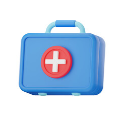 Obraz premium Medical Kit 3D Icon, Medical & Healthcare 3D Icon