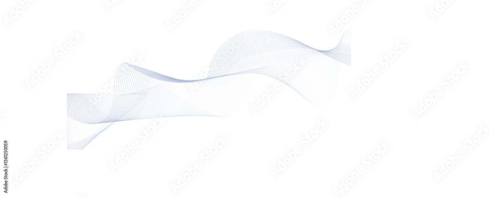 Poster undulate grey wave swirl, frequency sound wave, twisted curve lines with blend effect. technology, d