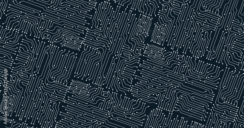 Poster vector circuit board pattern for background technology.