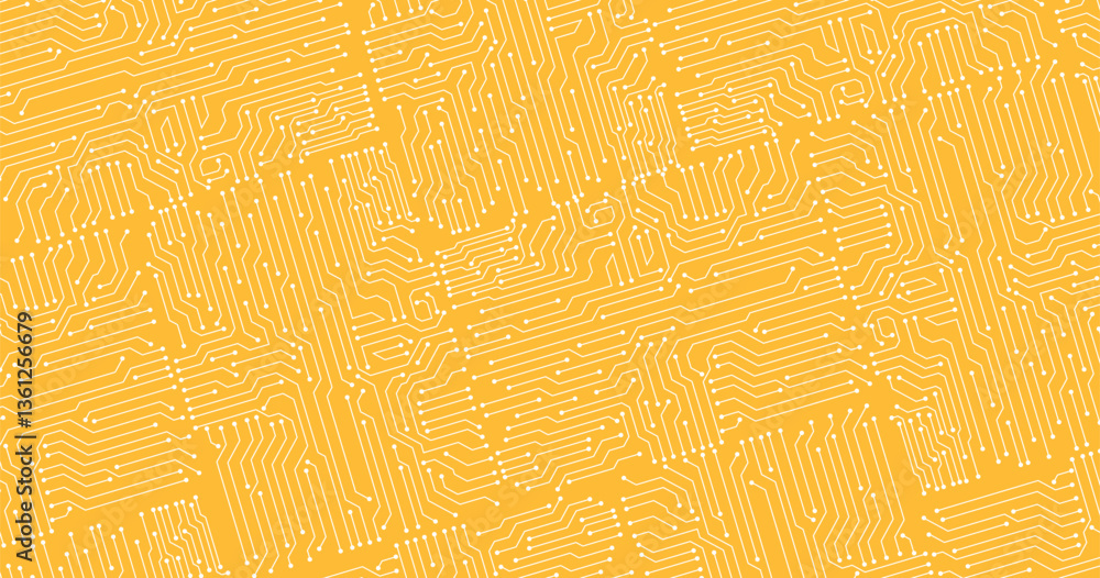 Poster vector circuit board pattern for background technology.