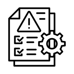 Obraz premium Risk Management Icon