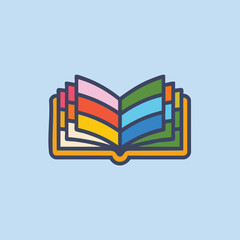 vector illustration of books