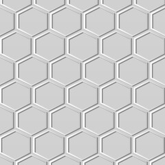 white paper art Hexagon Geometry Cross Frame, Vector stylish decoration pattern background for web banner greeting card design.
