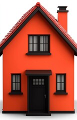 old house with red roof
