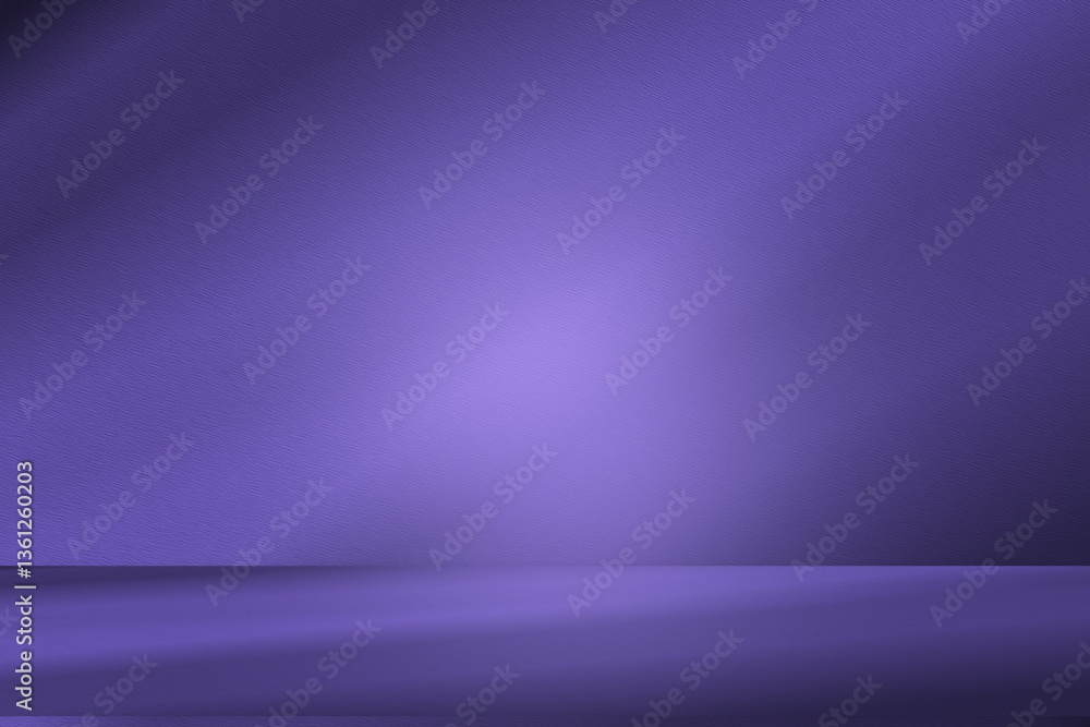 Aufkleber Wall interior background, studio and backdrops show products. with soft light shadow from window color blue and white. background for text insertion and presentation of product	