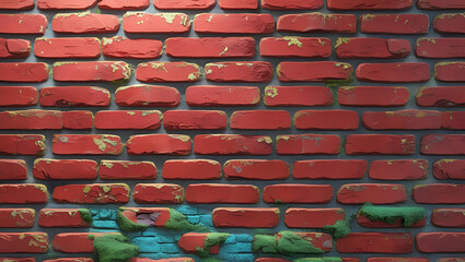 Fototapeta premium red brick wall