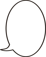 シンプル　ふきだし　まんが　アイコン　線　雲　フレーム　あしらい　飾り　イラスト素材