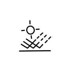 line icons related to fabric features