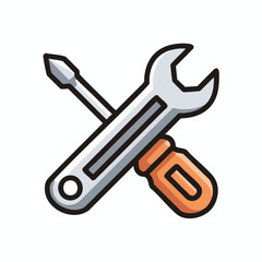 wrench and screwdriver