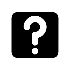 Question public signage icon