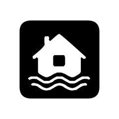 Flood public signage icon