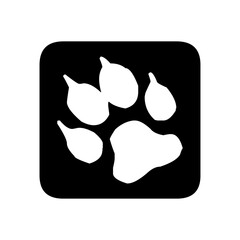 Paw public signage icon