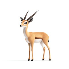 Fototapeta premium gazelle 3D render