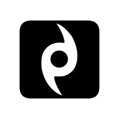 Wind public signage icon