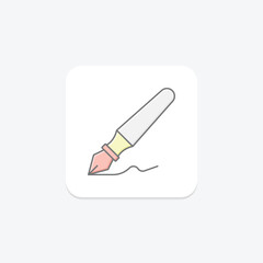 Calligraphy Pen, vector, pixel perfect, illustrator file