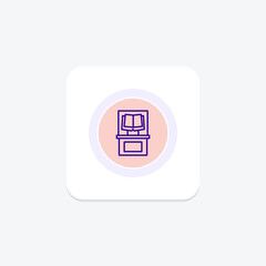 Fototapeta premium Ancient Book, vector, pixel perfect, illustrator file