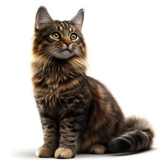 Obraz premium maine coon cat 3D render